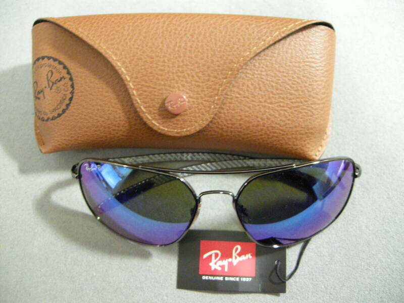 【未使用品】レイバンP/サングラス RAYBAN P RB8322CH 偏光レンズ 004/A1 62□17 135 3P