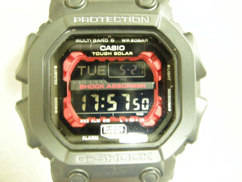 【中古品:状態「良」】カシオ/CASIO腕時計 電波ソーラーGショック GXW-56 デジタル表示 マルチバンド6