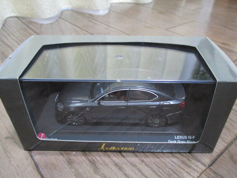 LEXUS　IS-F　Dark　Gray　Mica　JC490112GR　京商Jcollection1/43台座ケース付ミニカー　V8　5L　32V　FJS　レターパックプラス