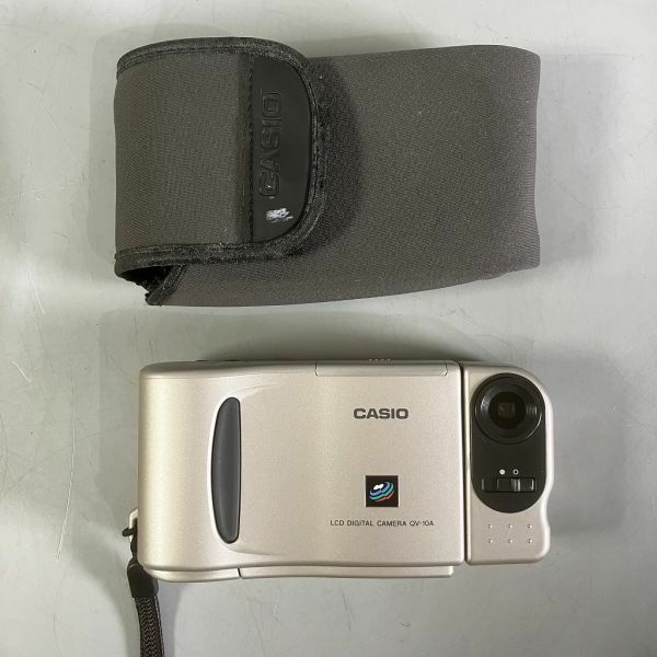 C2-121 カシオ 動作品 Casio QV-10A LCD デジカメ 初期化済 ソフトケース付き