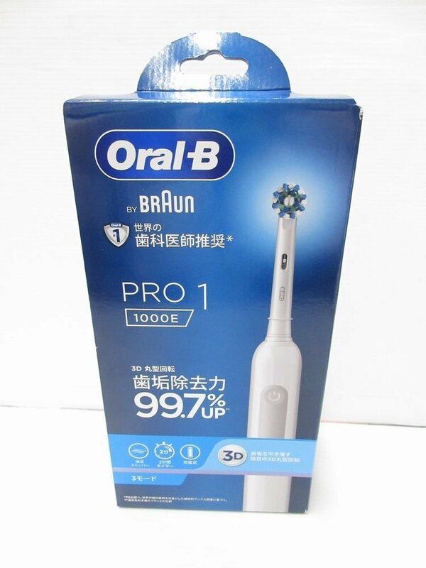 未使用未開封品　ブラウン Oral－B 電動歯ブラシ　pro1 1000E ホワイト