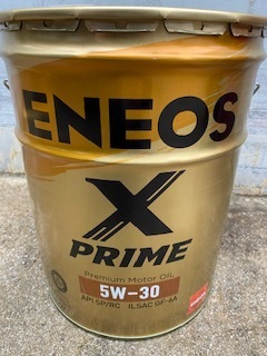 【送税込21,000円】ENEOS エネオス X PRIME SP/RC GF-6A 5W-30 20L 100%化学合成油
