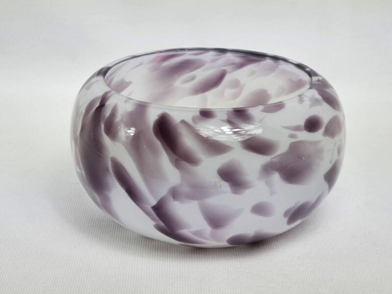 処分価格【S31-4】Waterford Safari Glass Bowl - 18cm Diameterフラワーベース 花瓶 メダカ鉢 ガラス工芸 　難あり