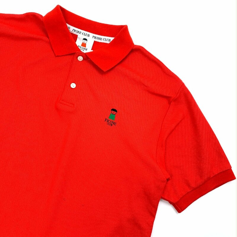 Picone CLUB ピッコーネ 半袖 ポロシャツ ロゴ刺繍 サイズ 2 / レッド レディース ゴルフ スポーツ ビギ 日本製