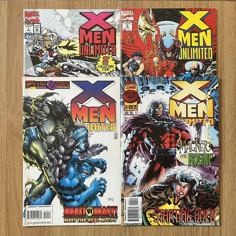 X-MEN UNLIMITED アメコミリーフ 4冊セット X-MEN '97 Magneto Rogue ローグ エックスメン Marvel Comics マーベルコミックス 洋書 英語