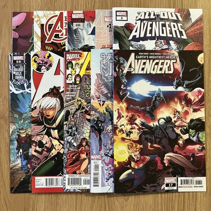 AVENGERS アメコミリーフ 10冊セット アベンジャーズ Iron Man アイアンマン Spider-Man スパイダーマン MARVEL COMICS マーベル 英語 洋書