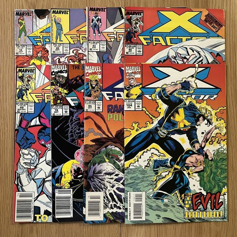 X-FACTOR アメコミリーフ 8冊セット X-MEN MARVEL COMICS マーベルコミックス Polaris ポラリス レトロ アメリカン 海外コミック 英語 洋書