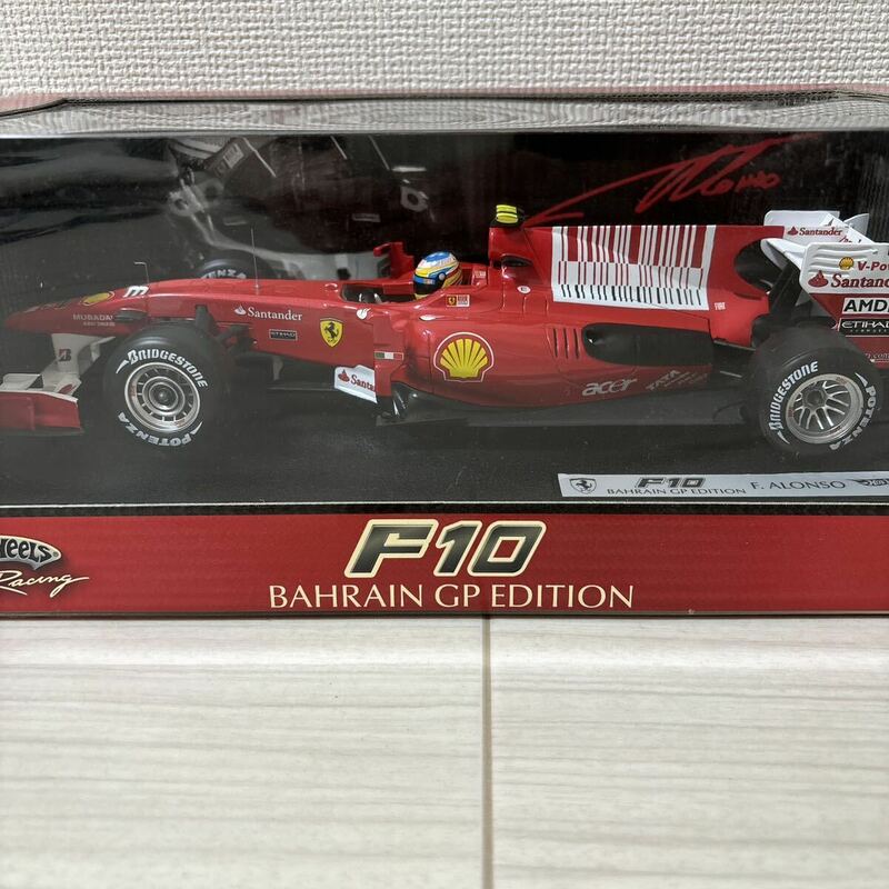 1/18 F1 Hot Wheels Ferrari ホットウィール スクーデリア フェラーリ F10 2010 パーレンGP仕様 #8 F.Alonso フェルナンドアロンソ 
