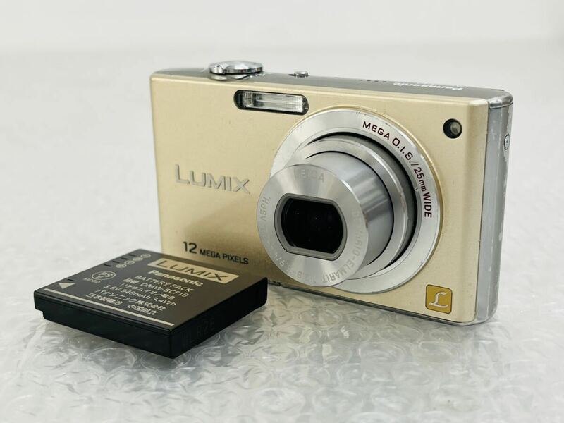 I♪ 通電品 Panasonic パナソニック LUMIX ルミックス デジタルカメラ DMC-FX40/個人認識機能/光学5倍ズーム/2.5型液晶