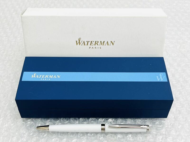 I♪ WATERMAN ウォーターマン ツイスト式 ボールペン メトロポリタン ホワイト 箱付き