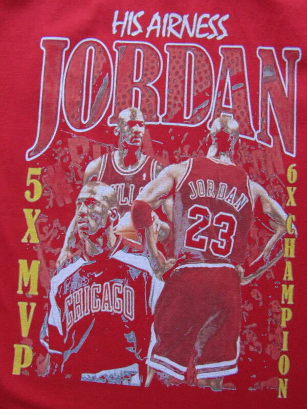 【未使用品】 NBA JORDAN ＃23 BULLS シカゴ・ブルズ ★ コントラスト Tシャツ ユニフォーム　L　赤　レッド