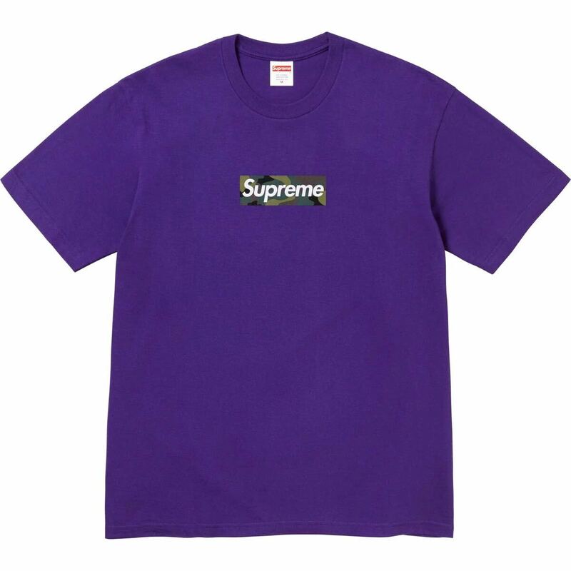  【新品】 23FW Supreme Box Logo Tee パープル　Lサイズ　シュプリーム ボックス ロゴ Tシャツ 