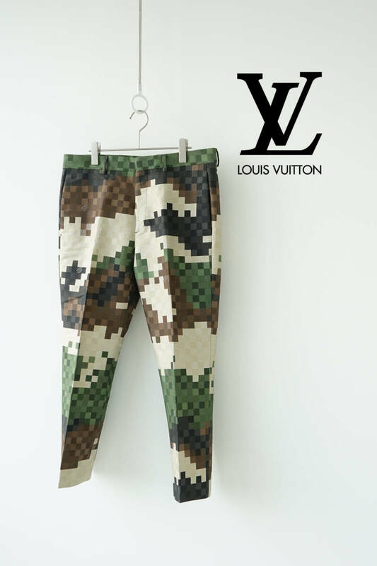 2024SS LOUIS VUITTON by Pharrell ルイヴィトン ファレル ダモフラ―ジュ パンツ size 50 RM241 HSB HQP60W 0430141