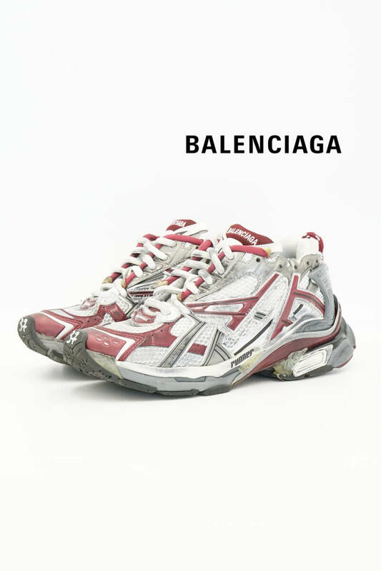 BALENCIAGA バレンシアガ ランナー ユーズド ダメージ 加工 スニーカー size 37　24.5cm 677402 0506783