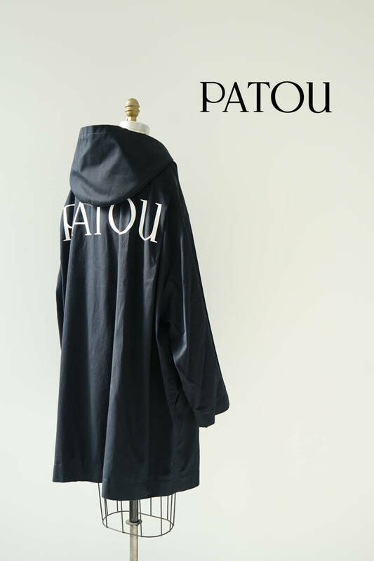 PATOU パトゥ オーガニックコットン オーバーサイズ ロングパーカ フーデットコート size M 0511143