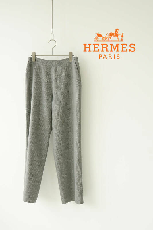 HERMES by Martin Margiela エルメス マルタン マルジェラ期 スラックス 総柄H パンツ size38 0511231