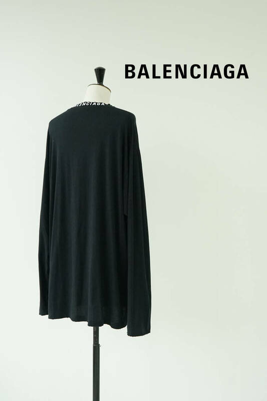 2023SS BALENCIAGA バレンシアガ デストロイ加工 長袖 カットソー ロンT Tシャツ size 2 739783 0514584