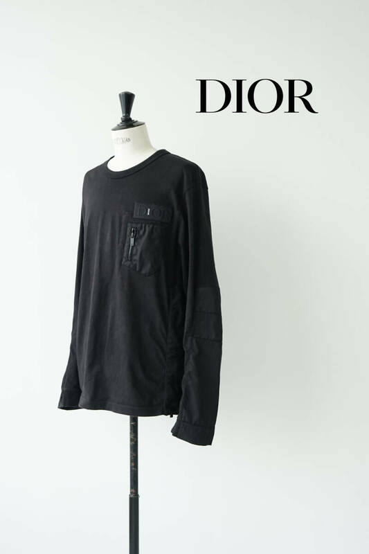 DIOR × sacai ディオール × サカイ ドッキングオーバー ロングTシャツ ロンT size XL 213J642A0554 0521107