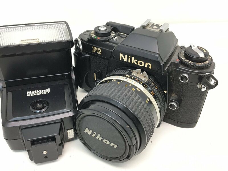 Nikon FG/NIKKOR 35mm 1:2.8 一眼レフカメラ ジャンク 中古【UW050014】