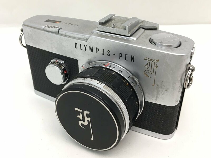 OLYMPUS PEN-F / Olympus F.Zuiko Auto-S 1:1.8 f=38ｍｍ 一眼レフカメラ ジャンク 中古【UW050288】