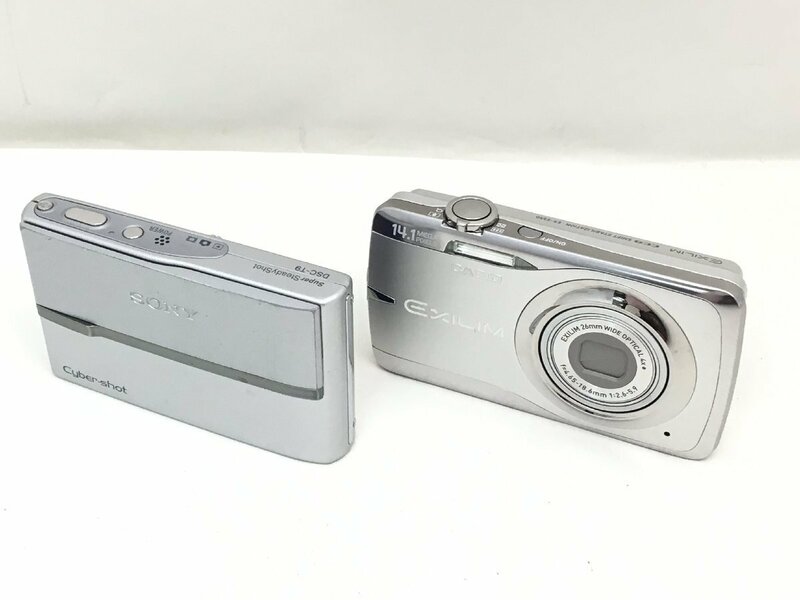 CASIO EX-Z550/Sony cybershot DSC-T9 コンパクト デジタルカメラ 2点まとめ ジャンク 中古【UW050355】