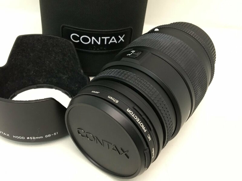 CONTAX Carl Zeiss Vario-Sonnar 3.5-4.5/70-200 一眼レフカメラ用レンズ 保存袋付き ジャンク 中古【UW050358】