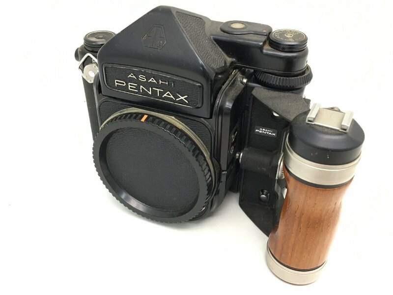 ASAHI PENTAX 6×7 後期 中判カメラ グリップ付き ジャンク 中古【UC050030】