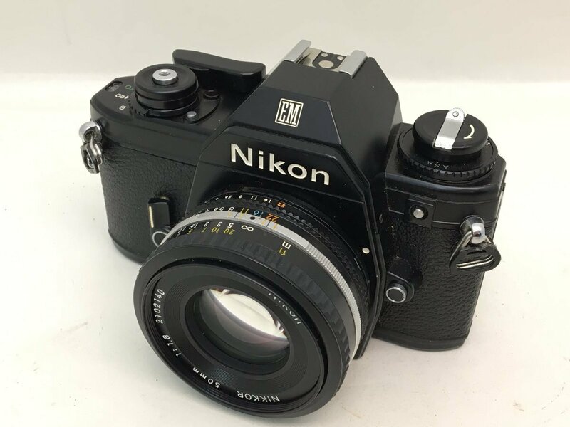 Nikon EM / NIKKOR 50mm 1:1.8 一眼レフカメラ ジャンク 中古【UW050419】