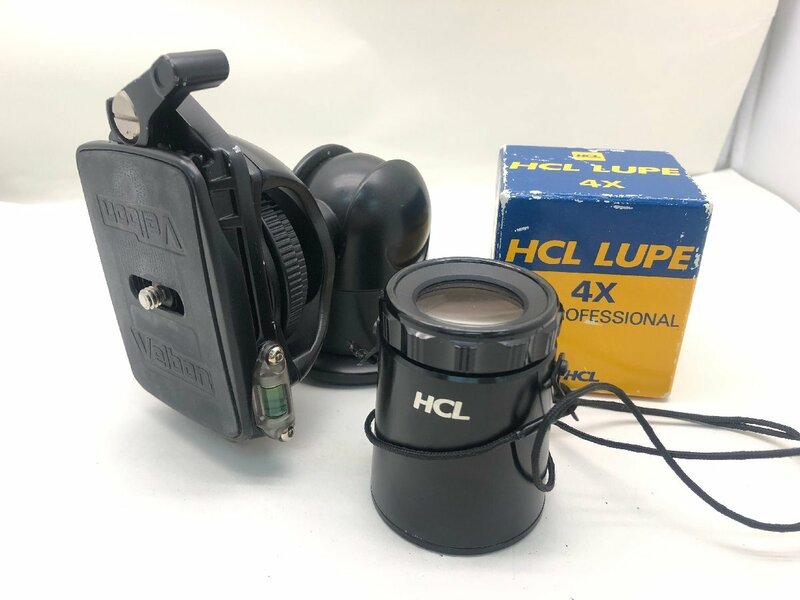 Velbon QRA-6L / QHD-71 / HCL ルーペ 4X FOR PROFESSIONAL カメラ アクセサリー 雲台 等 まとめ ジャンク 中古【UW050463】