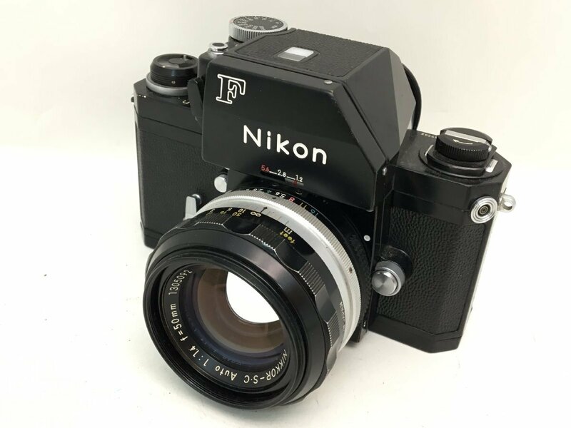 Nikon F / NIKKOR-S・C Auto 1:1.4 f=50mm 一眼レフカメラ ジャンク 中古【UW050409】