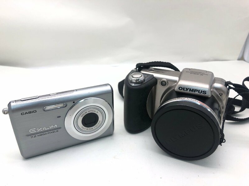 OLYMPUS SP-600UZ/CASIO EXILIM EX-Z75 コンパクト デジタルカメラ 2点 まとめ ジャンク 中古【UW050468】