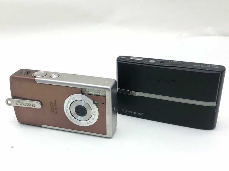 Canon IXY DIGITAL L/Sony cybershot DSC-T9 コンパクト デジタルカメラ 2点まとめ ジャンク 中古【UW050692】