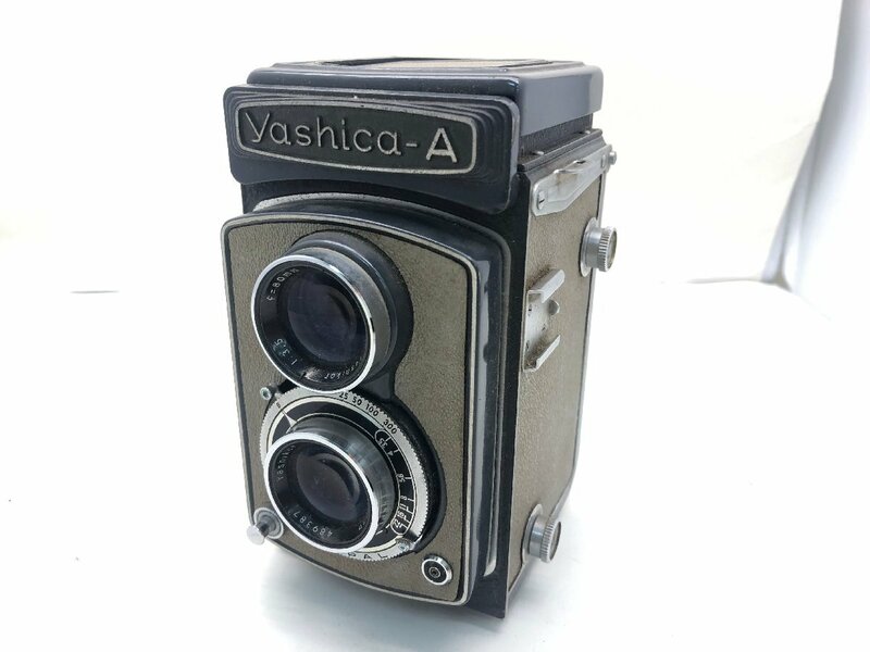 Yashica-A / Yashikor 1:3.5 f=80mm / 1:3.5 f=80mm 二眼レフカメラ ジャンク 中古【UW050742】