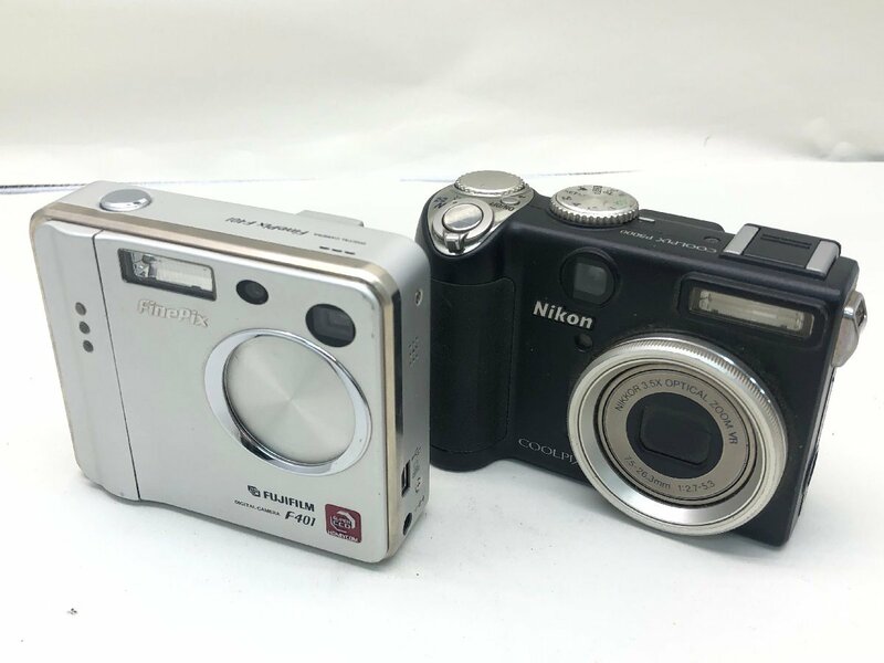 Nikon COOLPIX P5000 / FUJIFILM FinePix F401 コンパクト デジタルカメラ 2 まとめ ジャンク 中古【UW050706】