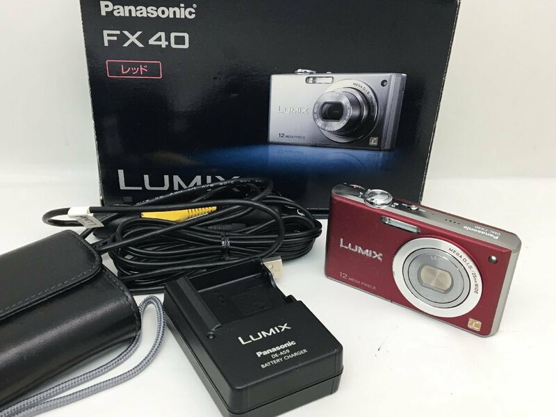Panasonic LUMIX DMC-FX40 / LEICA DC VARIO-ELMARIT 1:2.8-5.9/4.47-22 コンパクト デジタルカメラ 箱付き ジャンク 中古【UW050703】