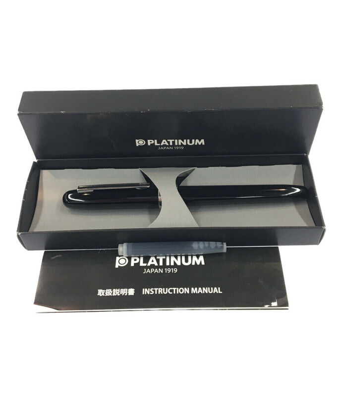 美品 万年筆 F カートリッジ式 プレジール PGB-1000 ユニセックス PLATINUM