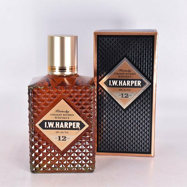 ★I.W ハーパー 12年 ＊箱付 750ml 43% バーボン ウイスキー IW HARPER F020490