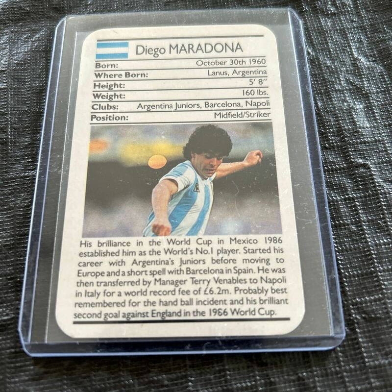 レア　1988 Ace Fact Pack Sporting Greats Football Diego Maradona ディエゴマラドーナ　アルゼンチン代表