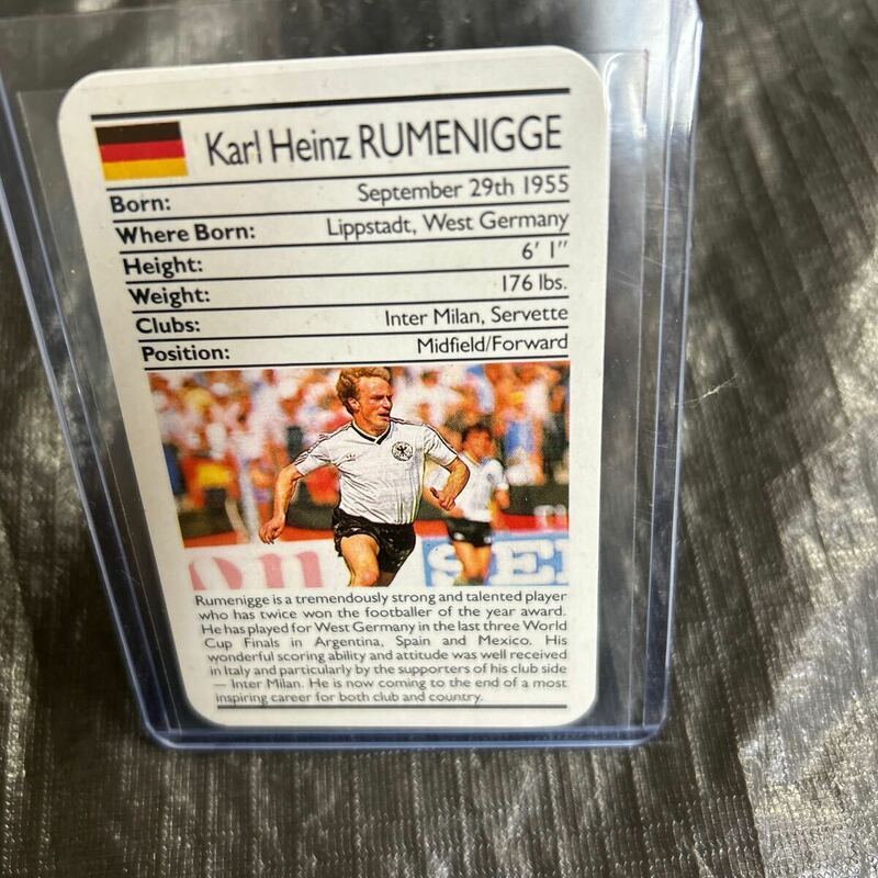 1988 Ace Fact Pack Sporting Greats Karl Heinz Rumenigge 西ドイツ代表　カール ハインツ ルンメニゲ