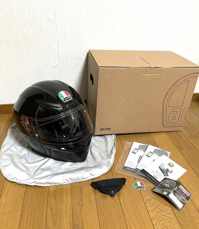 新品 AGV K1 S フルフェイスヘルメット Asian Fit アジアンフィットLサイズ 59〜60cm 正規品 バイク ブラック 二輪 ツーリング 即日発送
