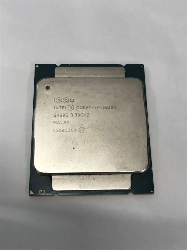 Intel Core i7-5820K SR20S 3.3GHz，動作OK，中古現状品（60s）