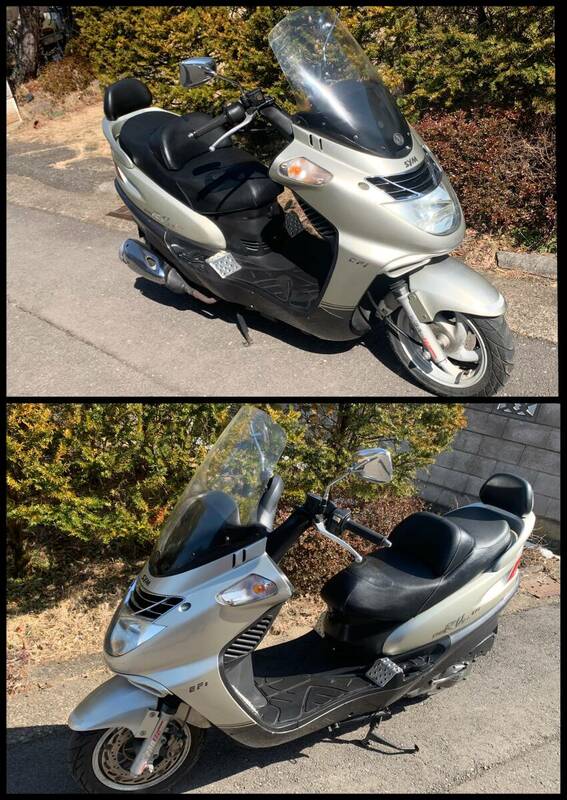 SYM RV125EFI★部品取り★実働/始動難有★距離:出品時66,949㎞/現在67,150㎞★スレ/小傷/補修有※要現車確認