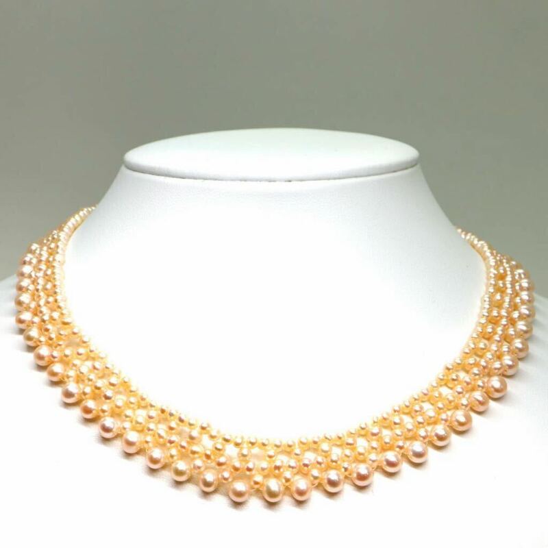 《本真珠ネックレス》M 33.2g 約41.5cm pearl necklace ジュエリー jewelry CE0/DA0