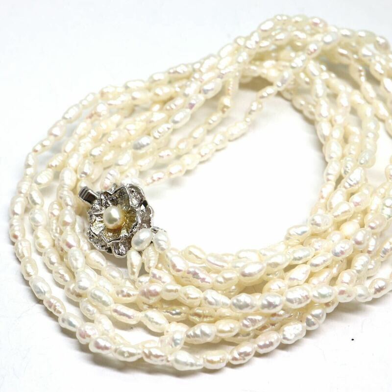 《本真珠ネックレス》M 30.6g 約40cm pearl necklace ジュエリー jewelry CE0/DA0