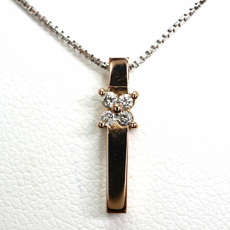 VENDOME AOYAMA(ヴァンドーム青山)《K18 天然ダイヤモンドネックレス》M 約2.8g 約39cm diamond necklace jewelry ジュエリー EB5/EB5