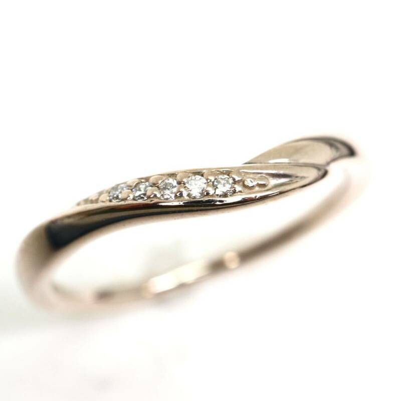 4℃(ヨンドシー)《Pt950 天然ダイヤモンドリング》M 約1.6g 約12号 diamond ring 指輪 jewelry ジュエリー CB9/CG9