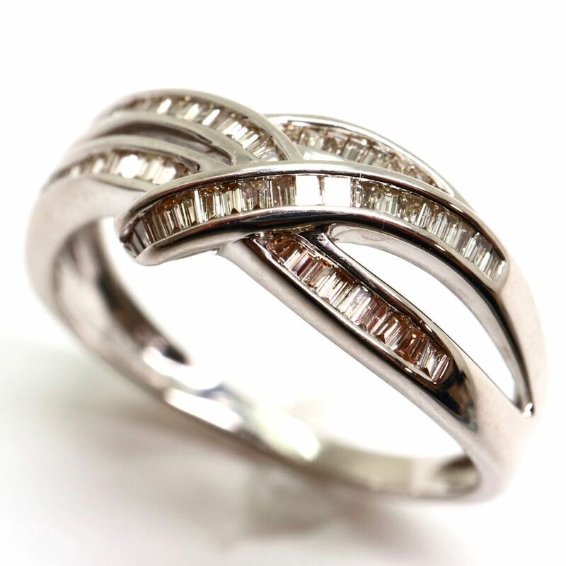 GSTV(ジーエスティーヴィー)《K18 天然ダイヤモンドリング》M 約3.1g 約14.5号 0.30ct diamond ring 指輪 jewelry EC3/EC4.