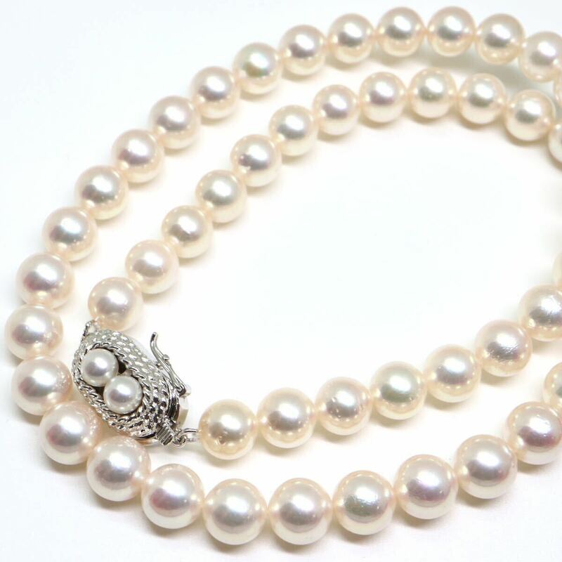 TASAKI(田崎真珠)《アコヤ本真珠ネックレス》M 31.7g 約40cm 約7.0-7.5mm珠 pearl パール necklace ジュエリー jewelry EC0/EG0