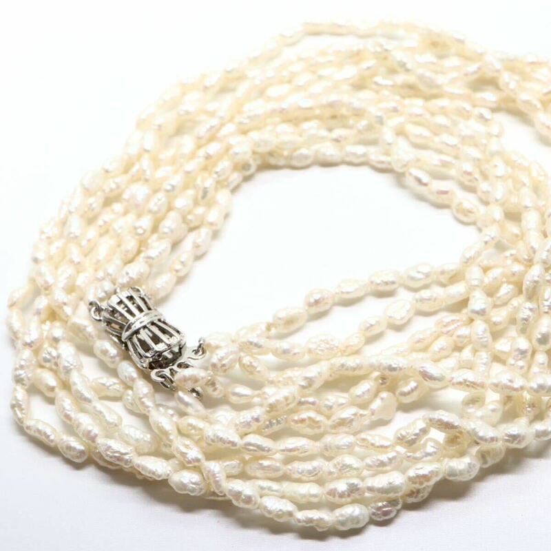 《本真珠ネックレス》J 28.9g 約45.5cm pearl パール necklace ジュエリー jewelry DA0/DB0