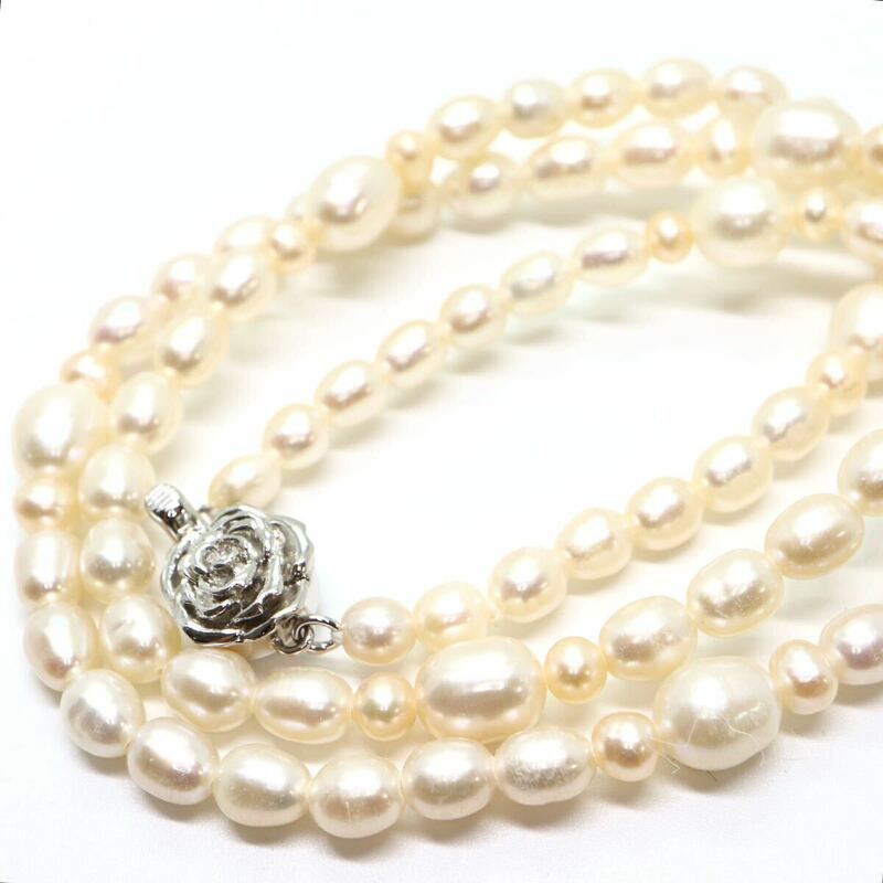 《本真珠ネックレス》J 13.6g 約42.5cm pearl パール necklace ジュエリー jewelry CE0/CE0